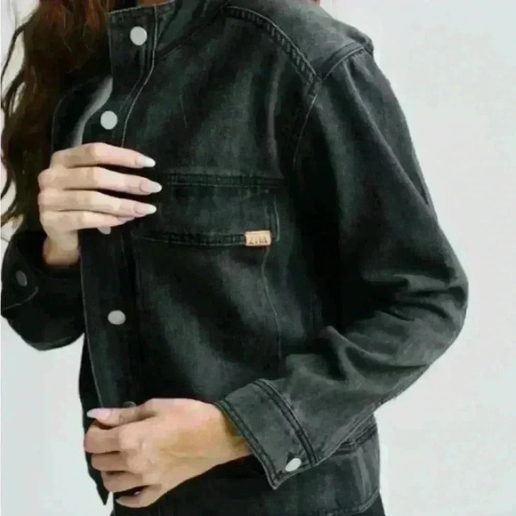 Zyia Black Crossroads Denim jacket - Size XL Item #2649 - Picture 7 of 7